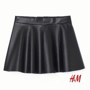 H&M Faux Leather Skirt
